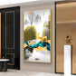 Deer In The Sky Glass Finish Vertical Wall Art