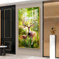 Majestic Deer Glass Finish Vertical Wall Art