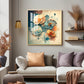 Floral Elegance for Interiors Glass Finish Square Wall Art