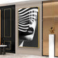 Facade of Harmony Glass Finish Vertical Wall Art