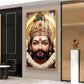 Jai Shri Shyam Baba Glass Finish Vertical Wall Art