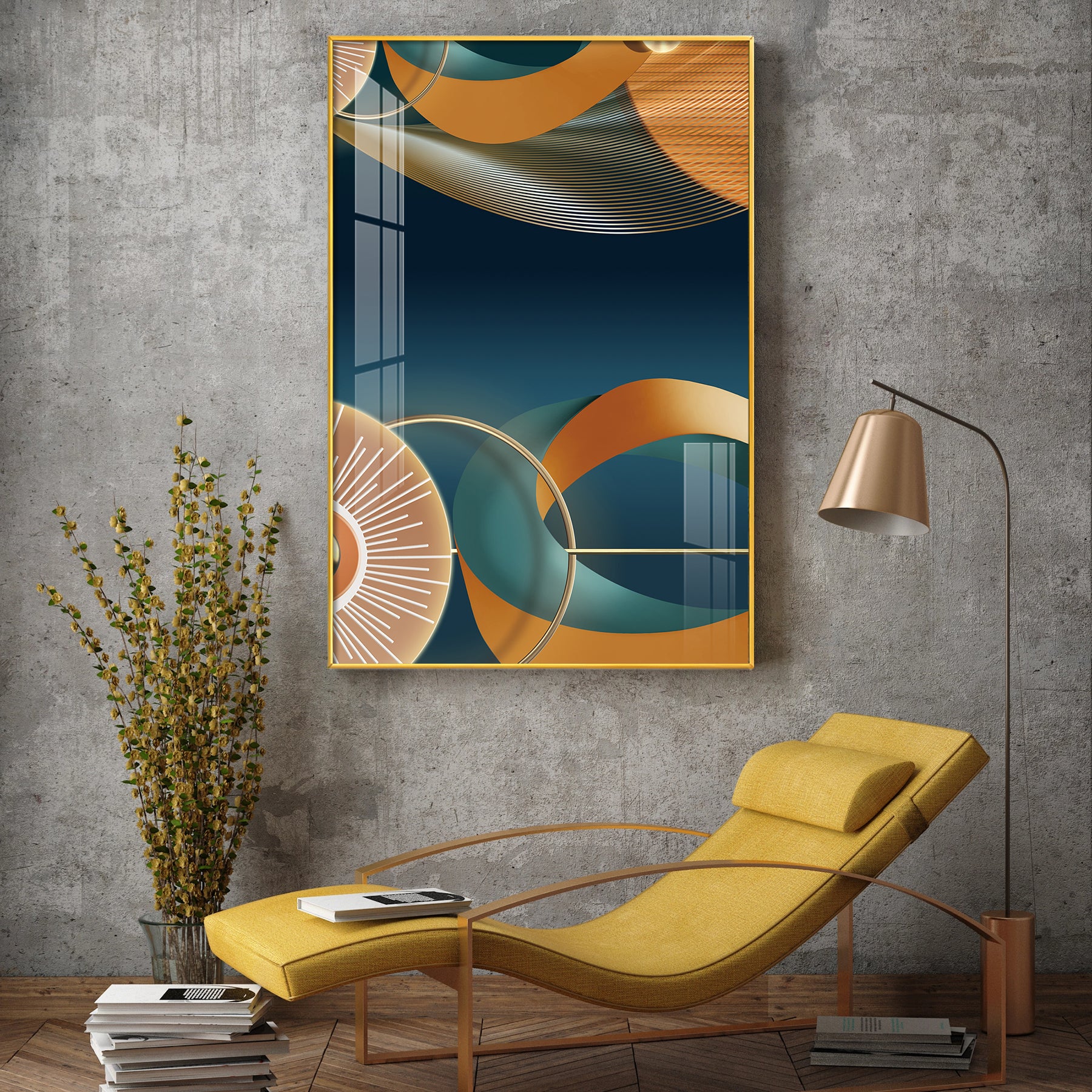 Vivid Impressions Glass Finish Vertical Wall Art