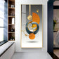 Abstract Geometry Glass Finish Vertical Wall Art