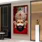 Shyam Baba Glass Finish Vertical Wall Art