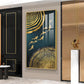 Luminous Fish Dance Glass Finish Vertical Wall Art