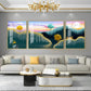 Nature's Harmony Glass Finish Wall Art (Set Of 3)