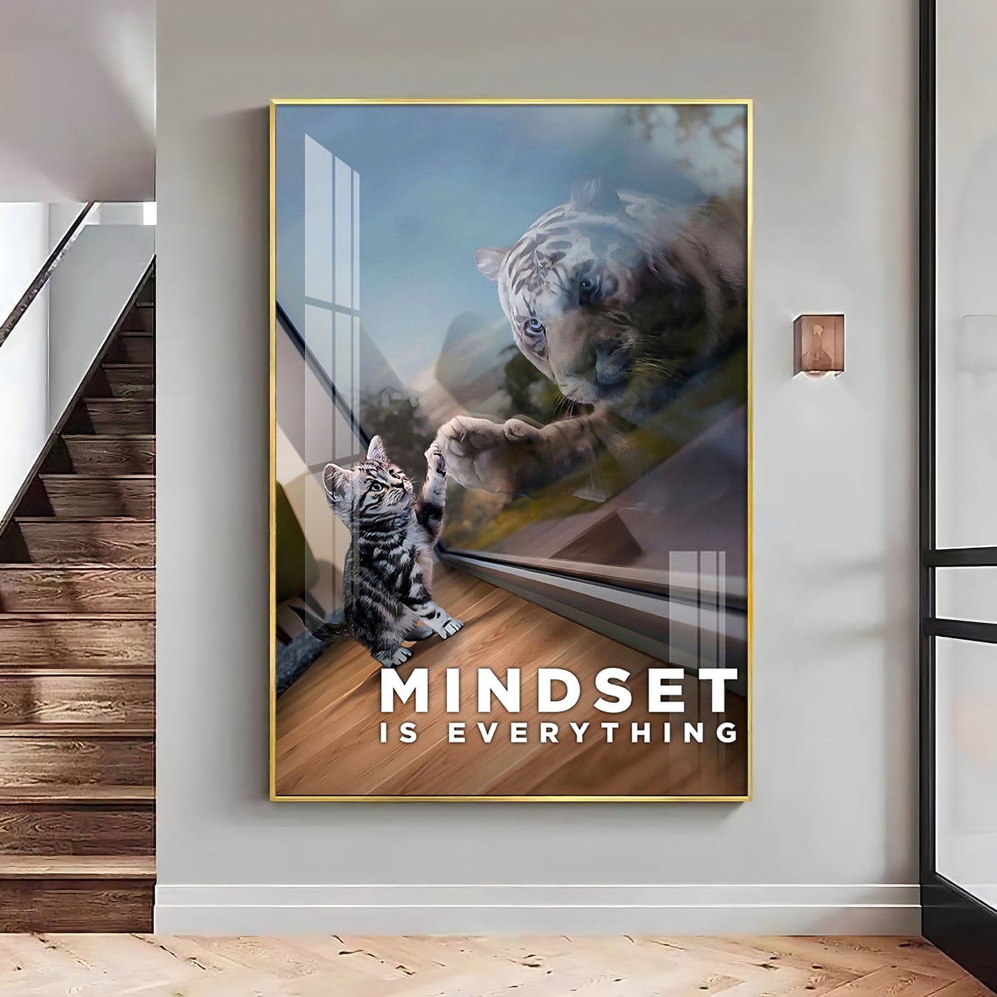 Prospective Matter Mindset Glass Finish Vertical Wall Art