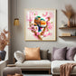 Avian Harmony Glass Finish Square Wall Art