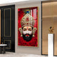 Shyam Baba Glass Finish Vertical Wall Art