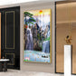 Portrait of Water and Birds Glass Finish Vertical Wall Art