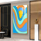 Colorwave Sunburst Glass Finish Vertical Wall Art