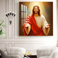 God jesus Glass Finish Square Wall Art