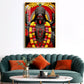 Hindu Goddess Kali Glass Finish Vertical Wall Art