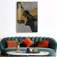 Enigmatic Fishes Glass Finish Vertical Wall Art
