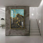 Black Gold Aquatic Fish Glass Finish Vertical Wall Art