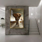 Urban Safari Living Room Adventure Glass Finish Vertical Wall Art