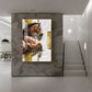 Radiant Horse Glass Finish Vertical Wall Art