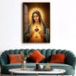 Immaculate Heart of Mary Glass Finish Vertical Wall Art