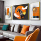 Horse & Feather Glass Finish Wall Art (Set Of 3)