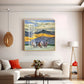 Horses in Motion Glass Finish Square Wall Art