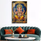 Divine Lord Ganesh Ji Glass Finish Vertical Wall Art