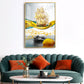 Oceanic Odyssey Glass Finish Vertical Wall Art