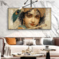 Shri Krishna Glass Finish Horizontal Wall Art