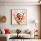 Avian Harmony Glass Finish Square Wall Art