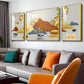Alpine Harmony Glass Finish Wall Art (Set Of 3)