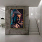 Buddha Serenity Sculpture Glass Finish Vertical Wall Art