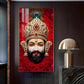 Shyam Baba Glass Finish Vertical Wall Art