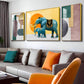 Safari Serenity Art Glass Finish Wall Art (Set Of 3)