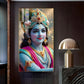 Lord Jai Shri Krishna Glass Finish Vertical Wall Art