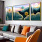 Nature's Harmony Glass Finish Wall Art (Set Of 3)