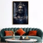 Har Har Mahadev Glass Finish Vertical Wall Art