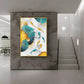 Floral Harmony Sunlit Blooms Glass Finish Vertical Wall Art
