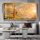 Gudiance Of Light Buddha Glass Finish Horizontal Wall Art