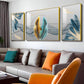 Colorful Feather Duality Glass Finish Wall Art (Set Of 3)