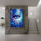 Floral Vision Glass Finish Vertical Wall Art