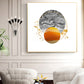Sunlit Elegance Glass Finish Square Wall Art