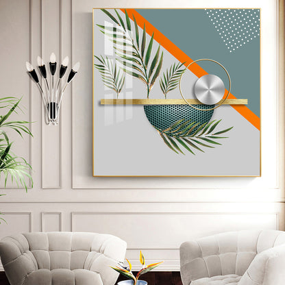 Timeless Tropics Glass Finish Square Wall Art