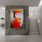 Bold Serenity Glass Finish Vertical Wall Art