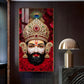 Shyam Baba Glass Finish Vertical Wall Art