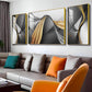 Reflective Art Glass Finish Wall Art (Set Of 3)
