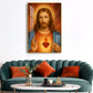 Father Lord Jesus Glass Finish Vertical Wall Art