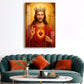 Christian God jesus Glass Finish Vertical Wall Art