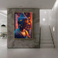 Buddha Radiant Tranquility Glass Finish Vertical Wall Art