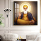 Shri Guru Nanak Dev Ji Glass Finish Square Wall Art