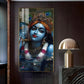 Shri Banke Bihari Glass Finish Vertical Wall Art