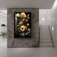 Floral Serenity Glass Finishh Vertical Wall Art